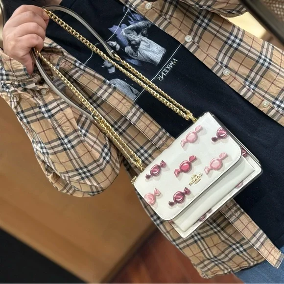 Coach Ivory Candy Print Shoulder Bag - Picture 10 of 10